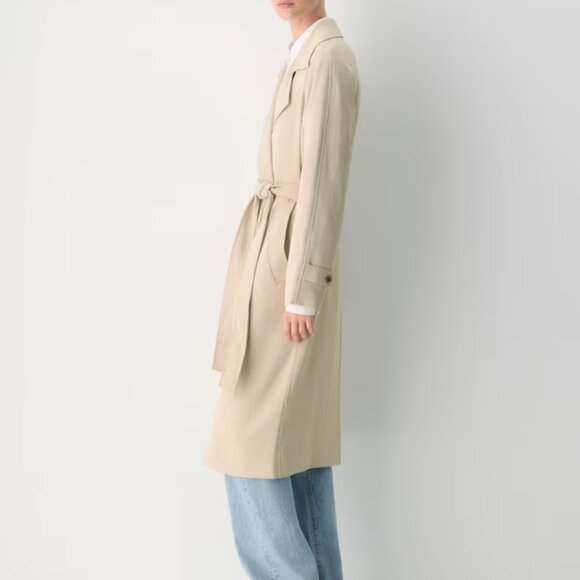 NWT Aritzia The Splendor Trench Coat - Crepette Marcona Beige M - Picture 3 of 12